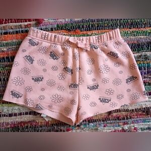 Pink Floyd Pink and Green Graphic Shorts